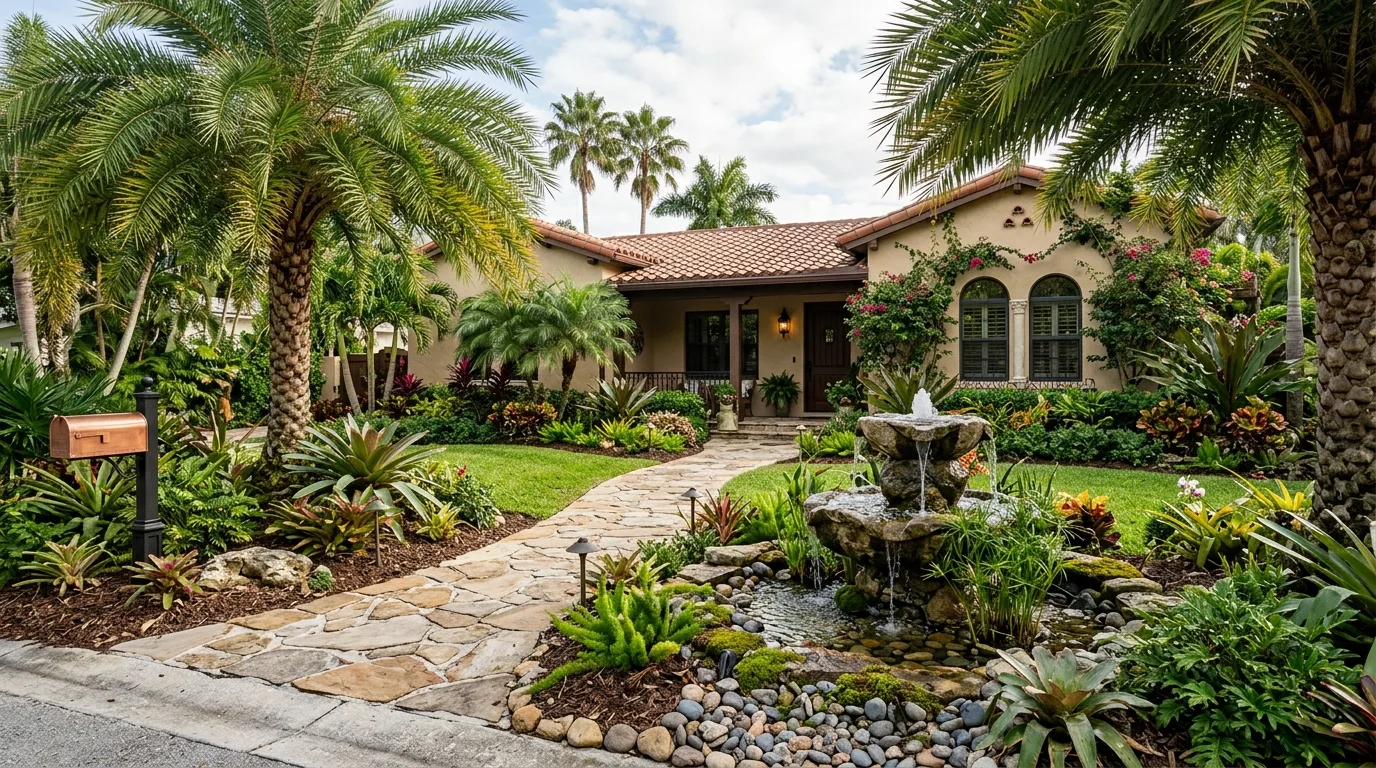 Small Tropical Fountain